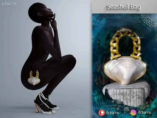 Alpha SS21 Seashell Bag - The Sims 4 Custom Content