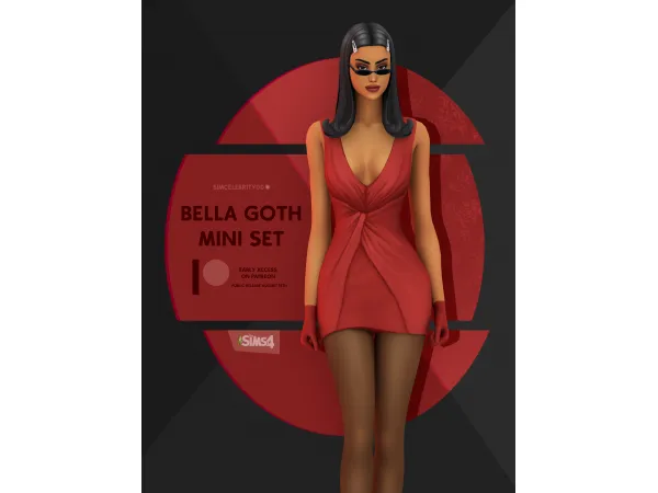 Maxis Match Bella Goth Mini Set by simcelebrity00 - The Sims 4 Custom Content