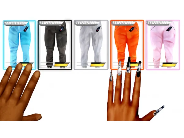 Alpha Lost Effects PANTS by trapstyleree - The Sims 4 Custom Content