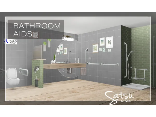Alpha Bathroom Aids - The Sims 4 Custom Content