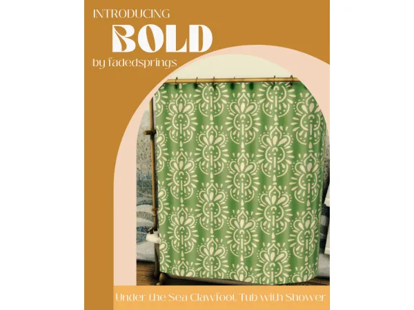 BOLD - clawfoot tub with shower by faded-springs