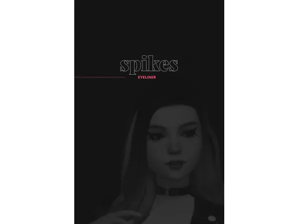 Maxis Match [inanuos] spikes eyeliner - The Sims 4 Custom Content