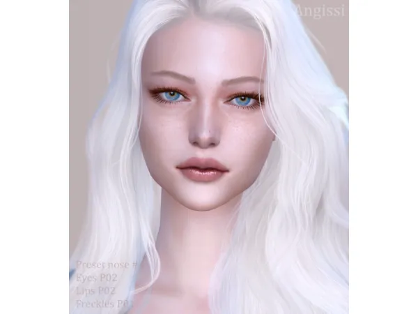 Alpha Presets Makeup Genetics by angissi - The Sims 4 Custom Content