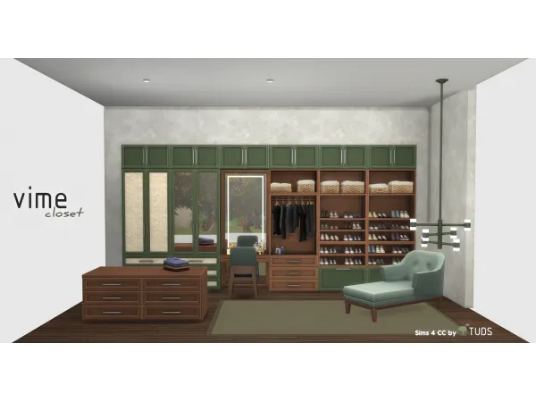 Maxis Match Vime Closet by Tuds - The Sims 4 Custom Content
