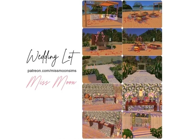 Sims 4 Alpha Resorts CC: Wedding lot