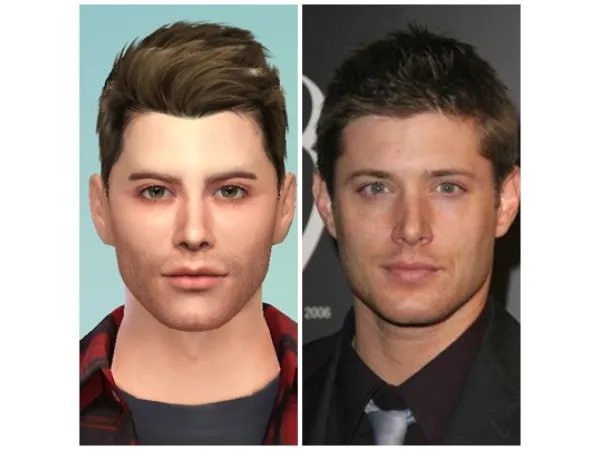 Mix Jensen Ackles Dean Winchester by Malkaviano - The Sims 4 Custom Content