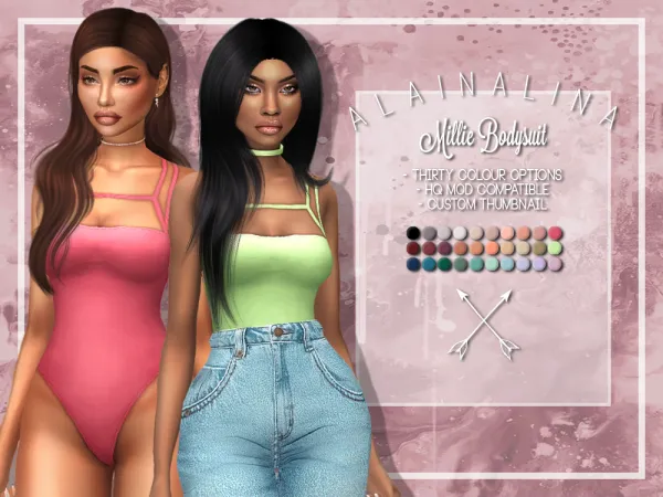Maxis Match Millie Bodysuit - The Sims 4 Custom Content