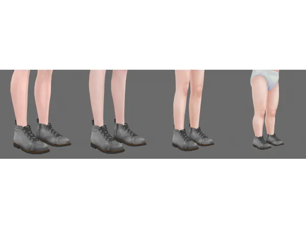 Maxis Match Pixicat Simple Boots Update - The Sims 4 Custom Content