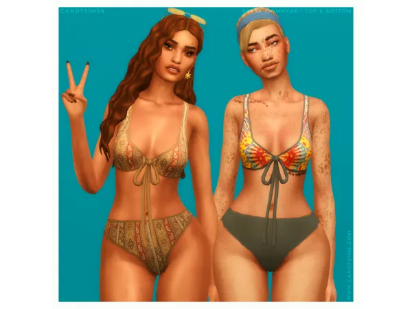 Maxis Match BRASA SWIMWEAR - The Sims 4 Custom Content