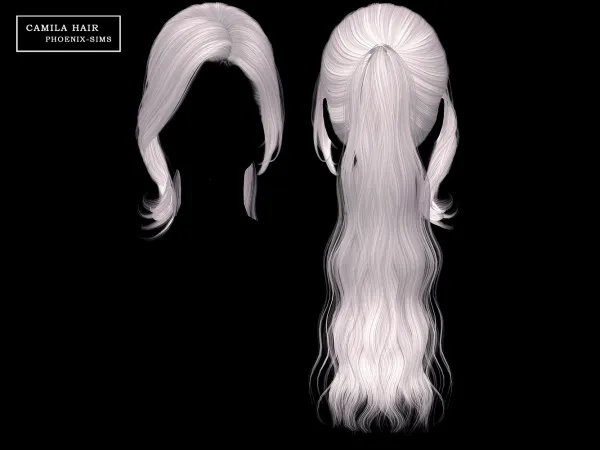 Alpha Camila Hair - The Sims 4 Custom Content