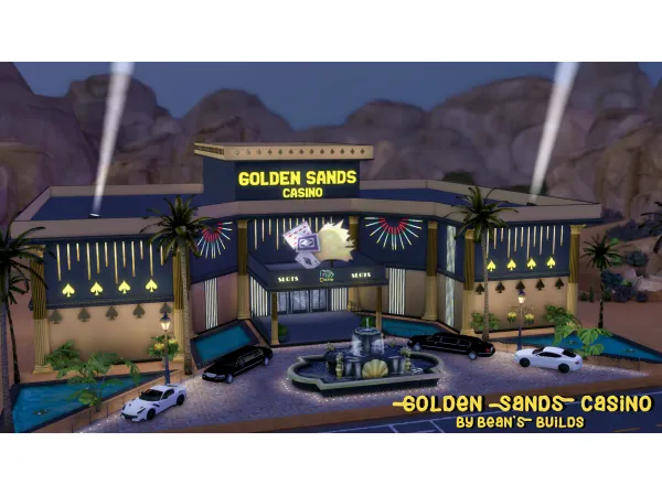 Alpha Golden Sands Casino by beansbuilds - The Sims 4 Custom Content