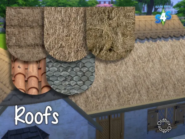 Maxis Match New Roofs by Oldbox - The Sims 4 Custom Content