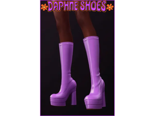 Mix Daphne Boots Accessory Tread by SimmerAddiction83 - The Sims 4 Custom Content