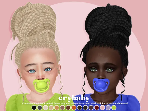 Maxis Match crybaby bee hair (hs) toddler f - The Sims 4 Custom Content