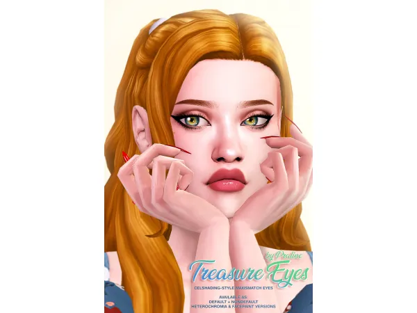 Mix TREASURE Maxis Match Eyes by Pralinesims 04082024 UPDATE - The Sims 4 Custom Content