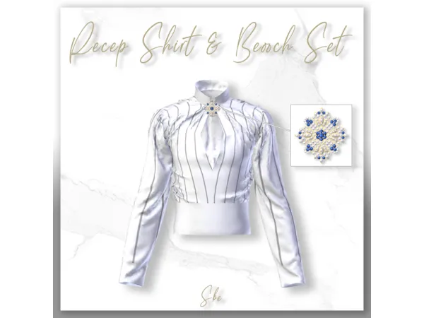 Alpha [Sbe] Recep brooch - The Sims 4 Custom Content