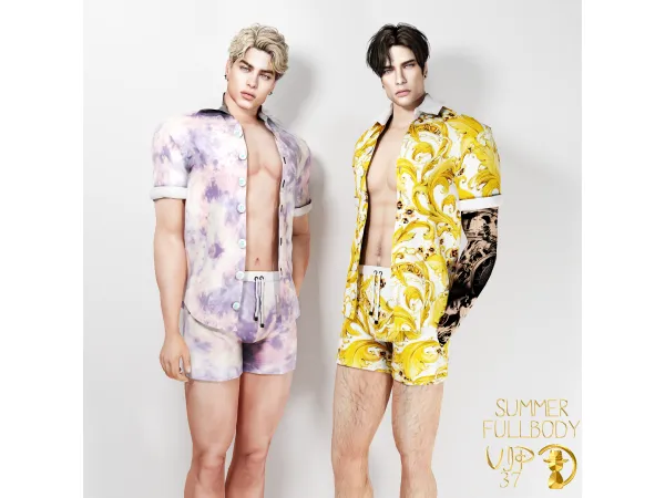 Alpha VIP Summer Fullbody VIP37 by turksimmer - The Sims 4 Custom Content