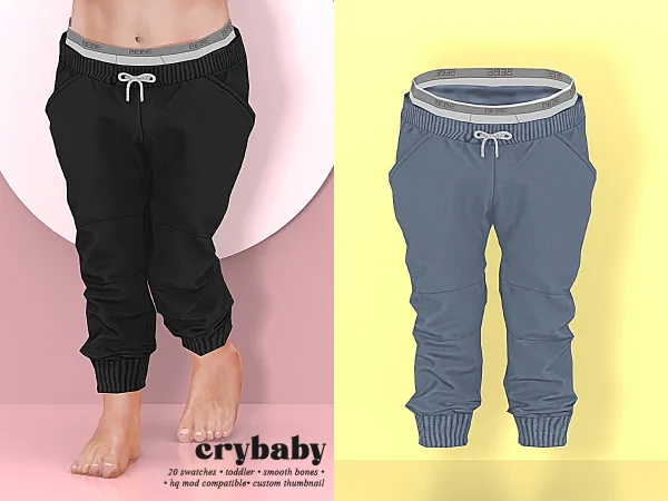 Mix crybaby danial pants (belaloallure) toddler f - The Sims 4 Custom Content