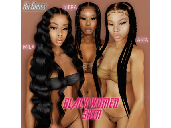 Alpha Black women skin sims - The Sims 4 Custom Content