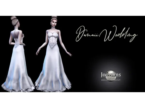 Alpha Danaii Robe De Mariée - The Sims 4 Custom Content