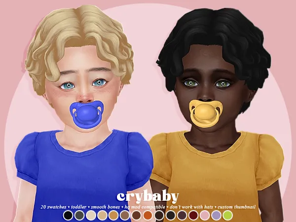 Maxis Match crybaby chase hair (axa) toddler f - The Sims 4 Custom Content