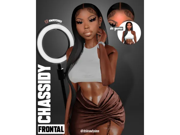 Alpha CHASSIDY frontal - The Sims 4 Custom Content