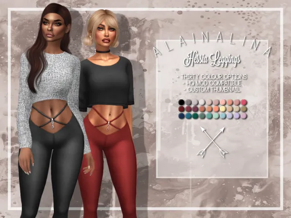 Maxis Match Hessia Leggings - The Sims 4 Custom Content
