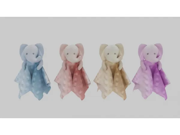 Alpha [Scarlett Bulckowisk] Elephant Plush Security Blanket and - The Sims 4 Custom Content