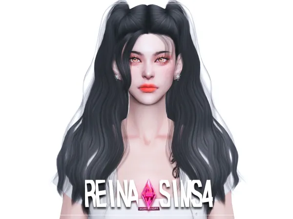 Alpha REINA_TS4_GROOMING HAIR by Reina Sims4 - The Sims 4 Custom Content