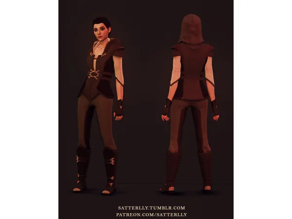 Alpha Dreamfall Chapters Zoe Castillo Marcuria outfit by simsfinds - The Sims 4 Custom Content