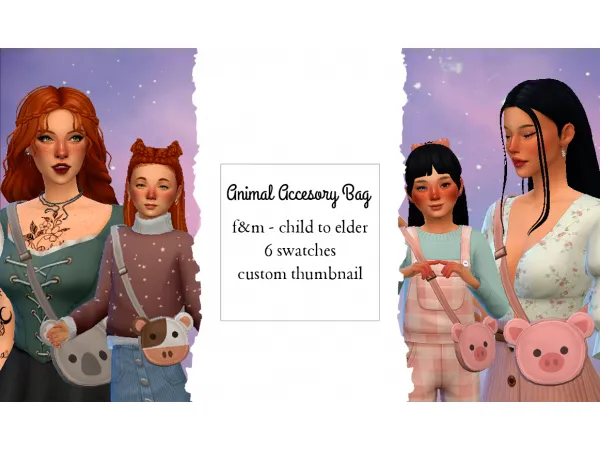 Maxis Match Animal Accessory Bag Age Conversion Simmer by NekoChan - The Sims 4 Custom Content