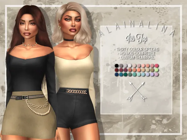 Maxis Match Iris Bodysuir - The Sims 4 Custom Content