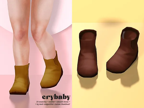 Maxis Match crybaby chelsea boots (nords) toddler f - The Sims 4 Custom Content