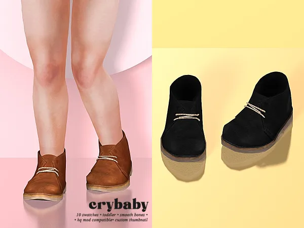 crybaby - suede boots (dn) - toddler f