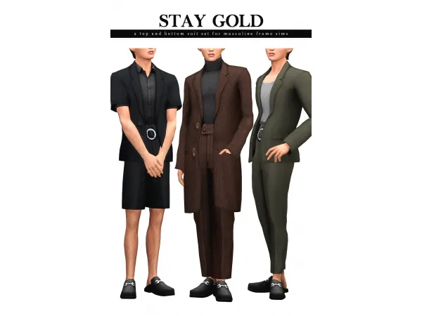 Stay Gold High-Waisted Suit Set by nucrests