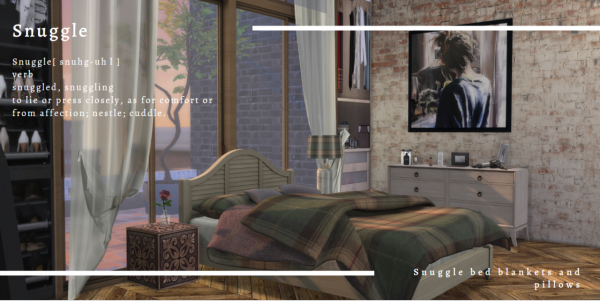 Alpha TT snuggle Blanket and Pillows by simsfinds - The Sims 4 Custom Content