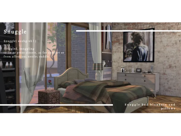 Alpha TT snuggle Blanket and Pillows - The Sims 4 Custom Content