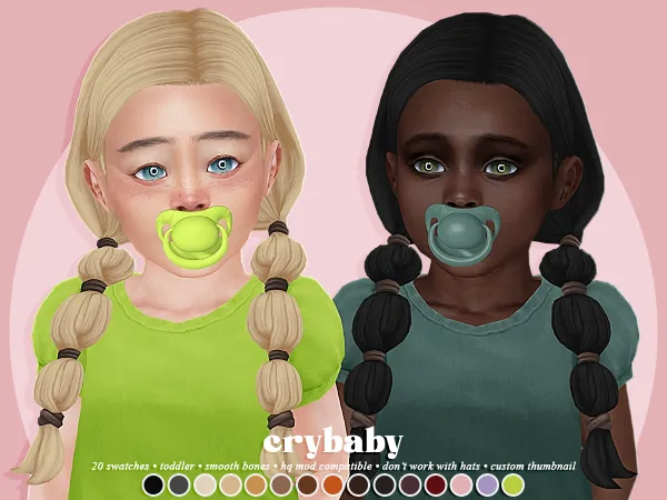 Maxis Match crybaby bailey hair (ah00b) toddler f - The Sims 4 Custom Content