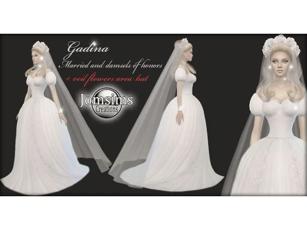 Mix GADINA WEDDING - The Sims 4 Custom Content