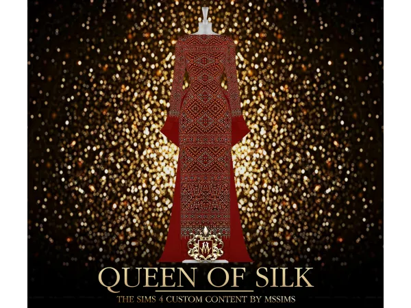 Alpha QUEEN OF SILK by MSSIMS4 - The Sims 4 Custom Content