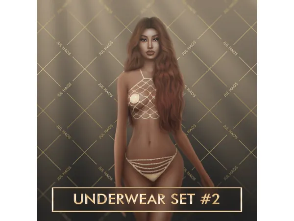 Mix CHAIN SET OF UNDERWEAR - The Sims 4 Custom Content