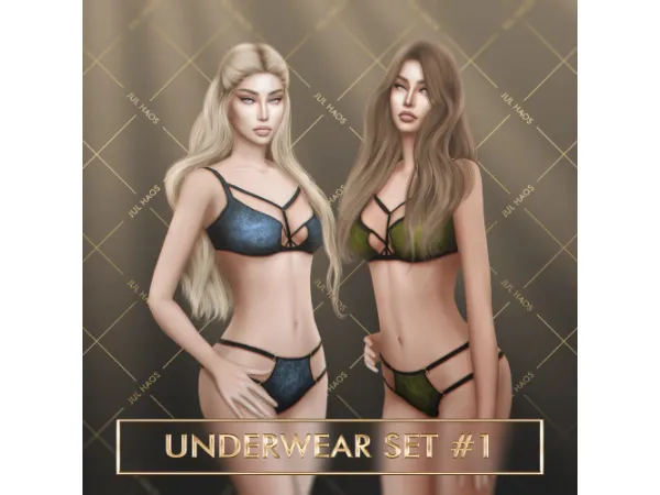 Mix UNDERWEAR SET 1 - The Sims 4 Custom Content