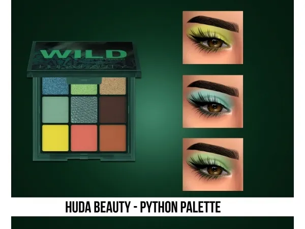 Mix HUDA BEAUTY PYTHON PALETTE - The Sims 4 Custom Content