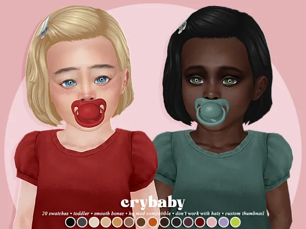 Maxis Match crybaby peyton hair (ah00b) toddler f - The Sims 4 Custom Content