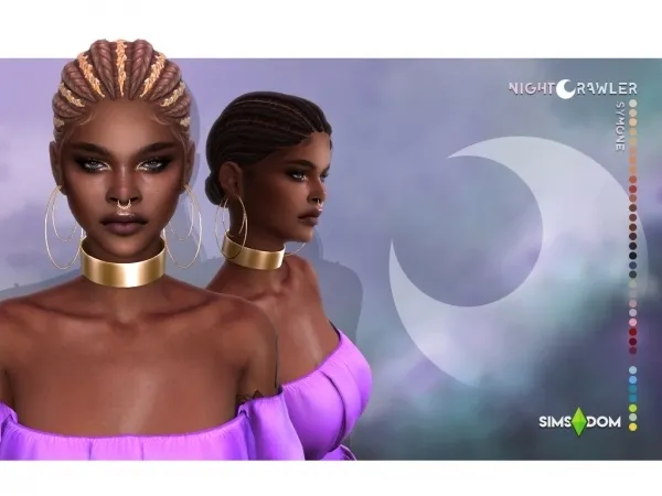 Alpha nightcrawler symone hair - The Sims 4 Custom Content
