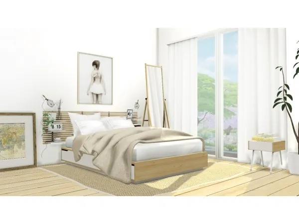 Alpha IKEA Mandal Bedroom Set - The Sims 4 Custom Content