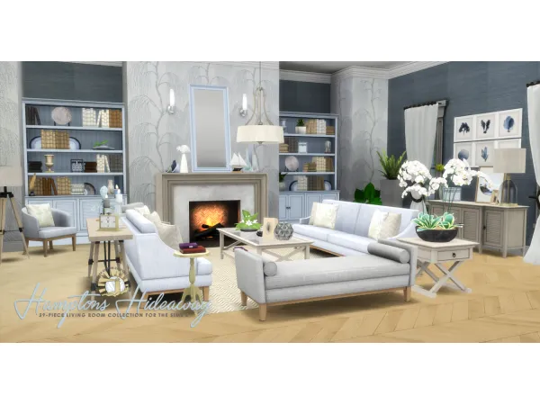 Maxis Match Hamptons Hideaway by simsfinds - The Sims 4 Custom Content
