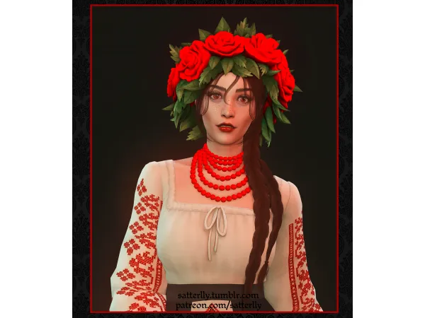 Maxis Match Flower crown Brenna by satterlly - The Sims 4 Custom Content