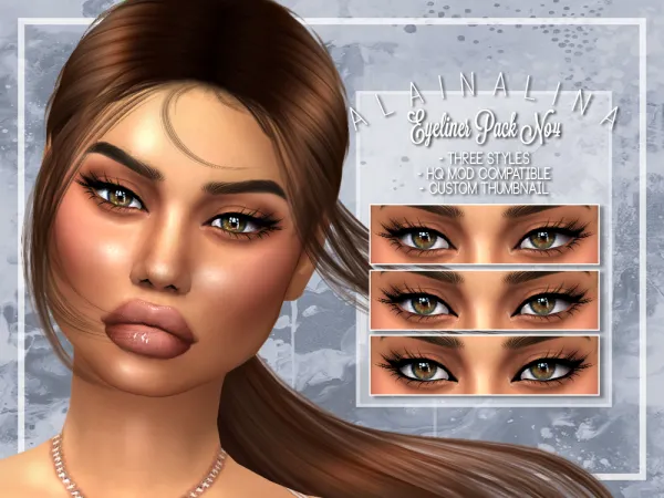 Mix Eyeliner Pack No4 - The Sims 4 Custom Content