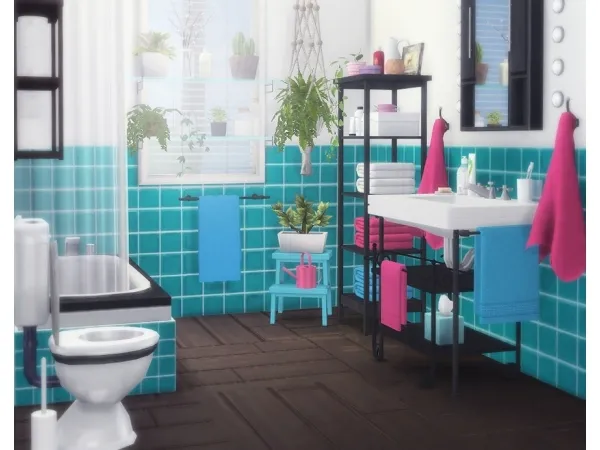 Maxis Match IKEA Inspired bathroom mini set v2 - The Sims 4 Custom Content